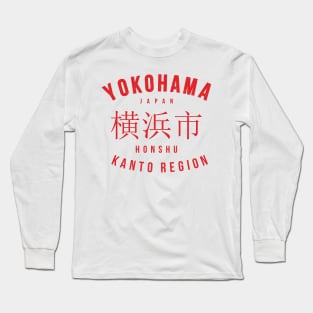 Yokohama City Japan Vintage Long Sleeve T-Shirt